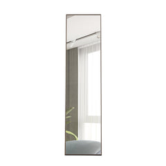3rd generation gray solid wood frame full length mirror, dressing