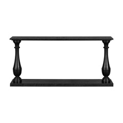 Vintage Sofa Table Console Table with Luxurious Pine Veneer and