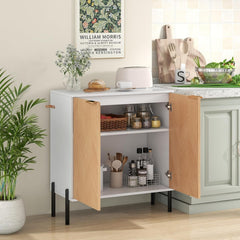 Buffet Cabinet with Storage, 2-Door Kitchen Sideboard with Storage