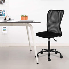 Home Office Chair Mid Back Mesh Desk Chair Armless Computer Chair