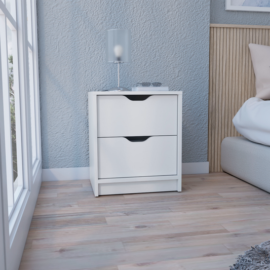 Basilea Modern 2-Drawer Nightstand