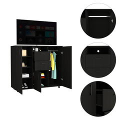 Milano Modern Two-Door Cabinet Dresser With Storage