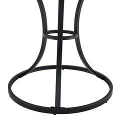 Table and chair set.A Modern Minimalist Circular Dining Table With A
