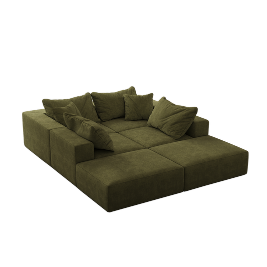 Oversized sponge cloud sofa,Modern Upholstered Sectional Sofa Couch
