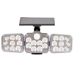 Solar Outdoor Lights 138 LED 3-Head Adjustable 360°Rotating Wide-Angle