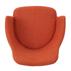 Mid Century Modern Fabric Upholstered Dining Chairs Armchairs in Muted