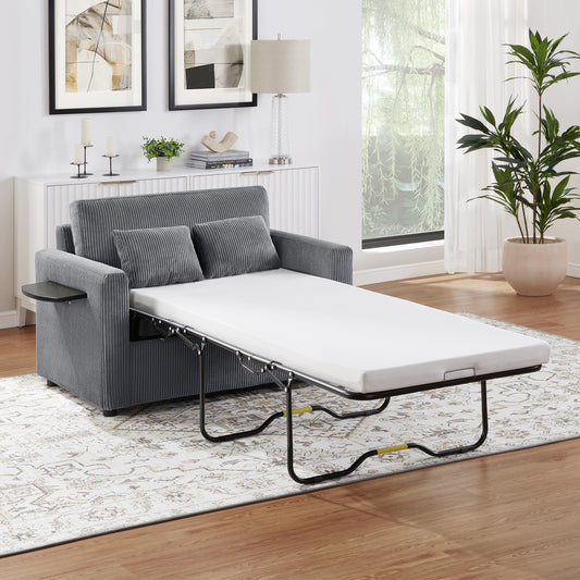Twin Size Sofa Bed 47.2' Sleeper Sofa Loveseat Sofa with Foldable
