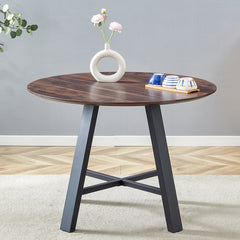Modern minimalist round dining table and coffee table. 42 Inch