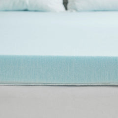 Memory Foam Mattress Topper, Cooling Gel Infused, Hypoallergenic, Pressure Relief, Queen Size