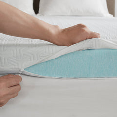 Memory Foam Mattress Topper, Cooling Gel Infused, Hypoallergenic, Pressure Relief, Queen Size