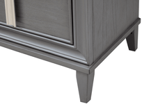Lorraine Sophisticated Dark Gray 2-Drawer Nightstand