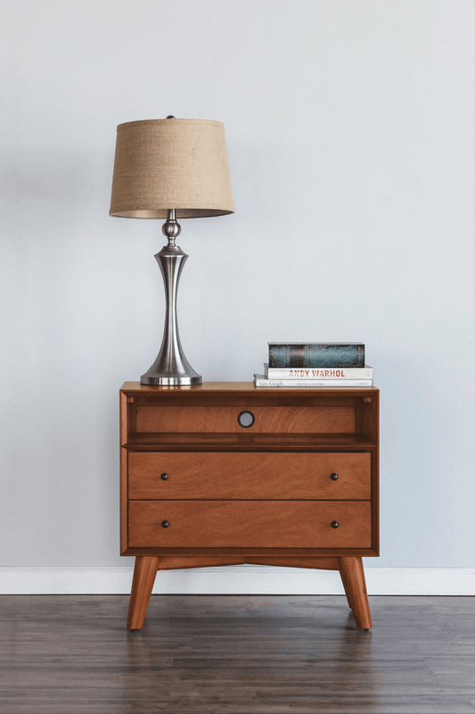 Flynn Grand Mid-Century Modern Nightstand