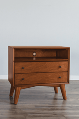 Flynn Grand Mid-Century Modern Nightstand
