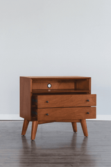 Flynn Grand Mid-Century Modern Nightstand