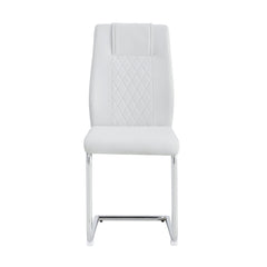 Modern Dining Chairs with Faux Leather Padded Seat Upholstered Chair