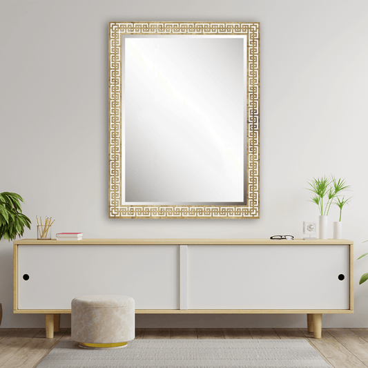 Celia Silver & Gold Openwork Iron Large Wall Mirror