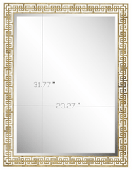 Celia Silver & Gold Openwork Iron Large Wall Mirror
