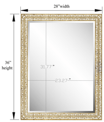 Celia Silver & Gold Openwork Iron Large Wall Mirror