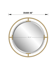 Sbc Décor Round Openwork Framed Vanity Wall Mirror