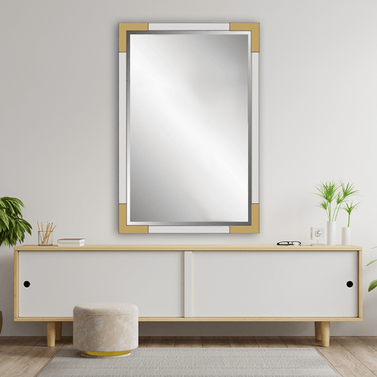 Chloette Dual-Orientation Wall & Vanity Mirror With Silver Frame
