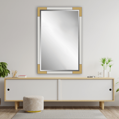 Chloette Dual-Orientation Wall & Vanity Mirror With Silver Frame