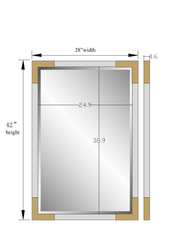 Chloette Dual-Orientation Wall & Vanity Mirror With Silver Frame