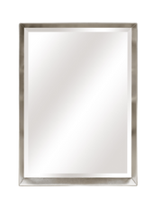 Mia Modern Tray Frame Wall Mirror In Brushed Gold Or Silver