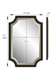Chanelle Scalloped Wall & Vanity Mirror
