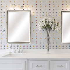 Mia Modern Tray Frame Wall Mirror In Brushed Gold Or Silver