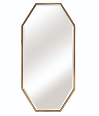 Mia Modern Gold Octagon Wall Mirror