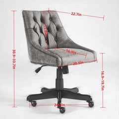 Medieval Vintage Style Sheepskin Pattern Fabric Home Office Chair With