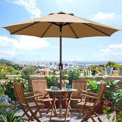 9' Outdoor Patio Umbrella, Outdoor Table Umbrella, Yard Umbrella,