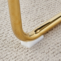 Modern dining chairs, dining room chairs, and golden leg cushioned