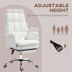 Executive Office Chair, PU Leather Ergonomic Office Desk Chair with