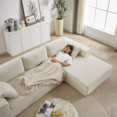 Modern Chenille Upholstered Sectional Sofa Couch Set,Modular 108' L