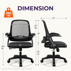 Office Desk Computer Gaming Chair with Executive Ergonomic Lumbar Back