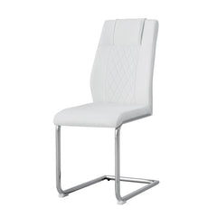 Modern Dining Chairs with Faux Leather Padded Seat Upholstered Chair