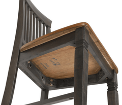 Dakota Slat Back Bar Stools – Set Of 2, 24" Counter Height, Distressed