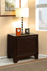 22inches X 16inches X 22inches Espresso Rubber Wood Nightstand