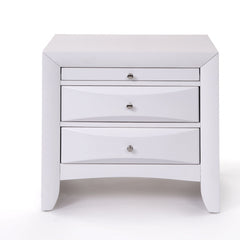 26inches X 17inches X 25inches Espresso Rubber Wood Elegant Nightstand