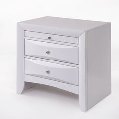 26inches X 17inches X 25inches Espresso Rubber Wood Elegant Nightstand