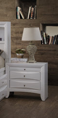 26inches X 17inches X 25inches Espresso Rubber Wood Elegant Nightstand