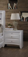 26inches X 17inches X 25inches Espresso Rubber Wood Elegant Nightstand
