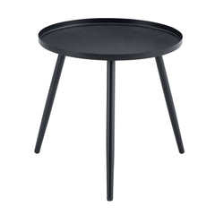 Modern 3-Piece Set: 17.7' Anti-Spill Round Coffee Table + 2 Rattan