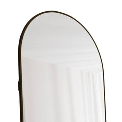 Arched Full Length Mirror with Aluminum Alloy Frame for Bathroom,