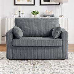 Twin Size Sofa Bed 47.2' Sleeper Sofa Loveseat Sofa with Foldable