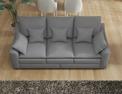 78.7"  Sofa Couch 3-Seater Sofa with Pillows Polyester Upholstery Duck