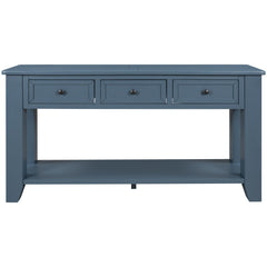 55'' Modern Console Table Sofa Table for Living Room with 3 Drawers