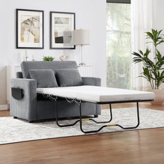 Twin Size Sofa Bed 47.2' Sleeper Sofa Loveseat Sofa with Foldable