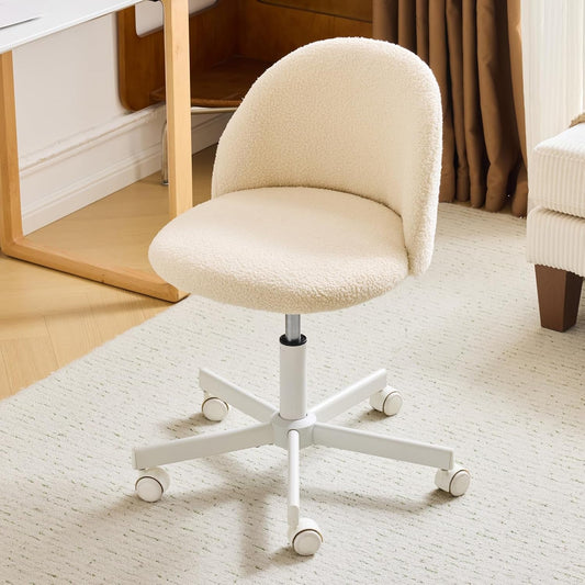 Candy Chair Armless Cute Desk Chair,Comfy Small Office Chair with